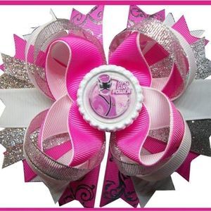 4.5 INCH "GO GO GIRL POWER" HAIRBOW